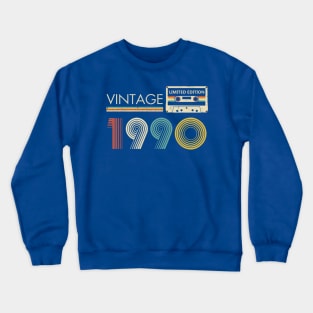 Vintage 1990 Limited Edition Cassette Crewneck Sweatshirt